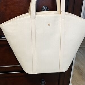 NWT Lauren Conrad Elegant Cream Tote Bag